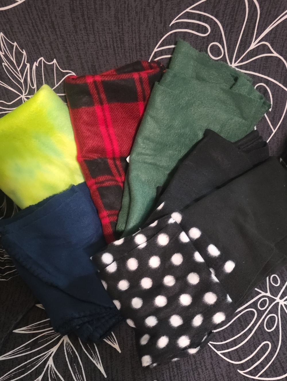 Assortment Of Fleece Scraps